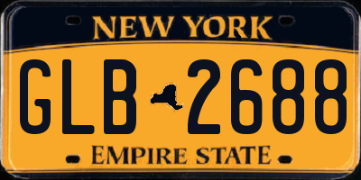 NY license plate GLB2688