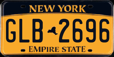 NY license plate GLB2696