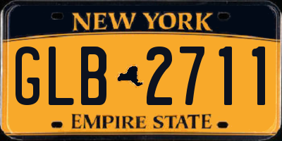 NY license plate GLB2711