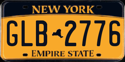 NY license plate GLB2776