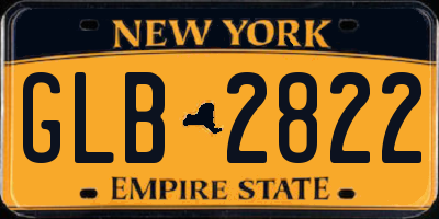 NY license plate GLB2822