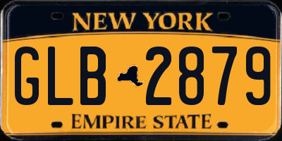 NY license plate GLB2879