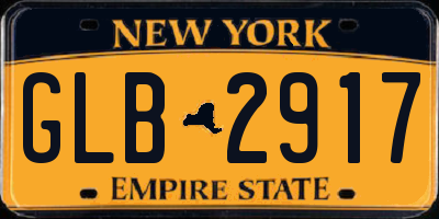 NY license plate GLB2917