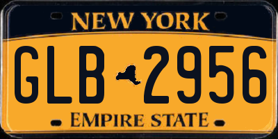 NY license plate GLB2956