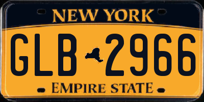 NY license plate GLB2966
