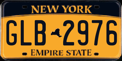 NY license plate GLB2976