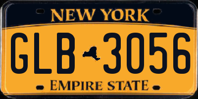 NY license plate GLB3056