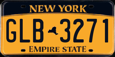 NY license plate GLB3271