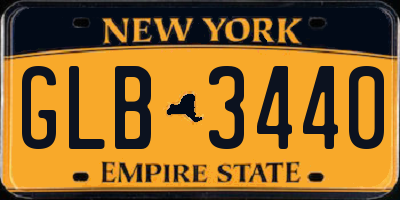 NY license plate GLB3440