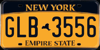NY license plate GLB3556
