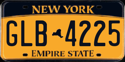 NY license plate GLB4225