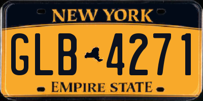 NY license plate GLB4271