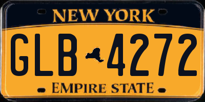 NY license plate GLB4272