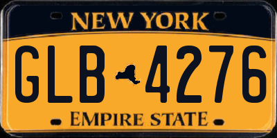 NY license plate GLB4276