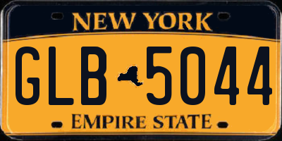 NY license plate GLB5044