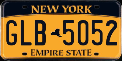 NY license plate GLB5052