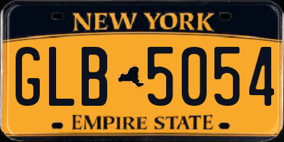 NY license plate GLB5054