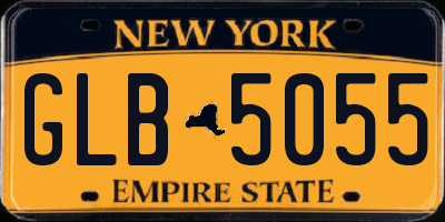 NY license plate GLB5055