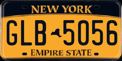 NY license plate GLB5056