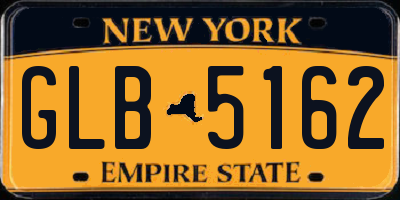 NY license plate GLB5162