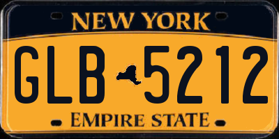 NY license plate GLB5212
