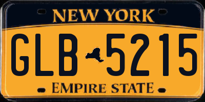NY license plate GLB5215