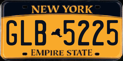 NY license plate GLB5225