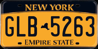 NY license plate GLB5263