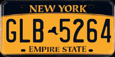 NY license plate GLB5264