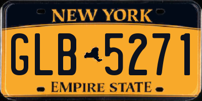 NY license plate GLB5271