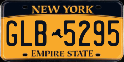 NY license plate GLB5295