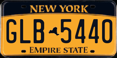 NY license plate GLB5440