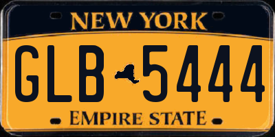 NY license plate GLB5444