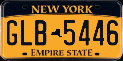 NY license plate GLB5446