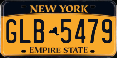 NY license plate GLB5479