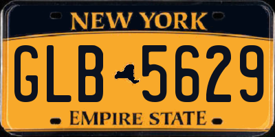 NY license plate GLB5629