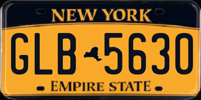 NY license plate GLB5630