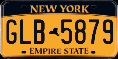 NY license plate GLB5879