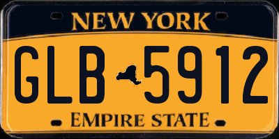 NY license plate GLB5912