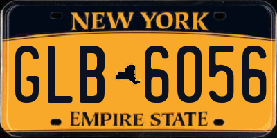 NY license plate GLB6056