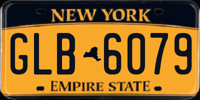 NY license plate GLB6079