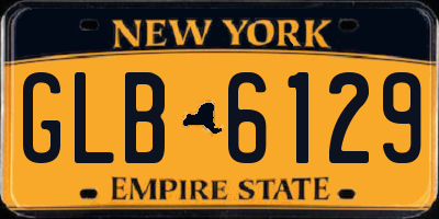 NY license plate GLB6129