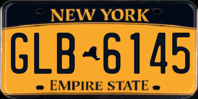 NY license plate GLB6145