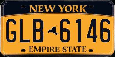 NY license plate GLB6146