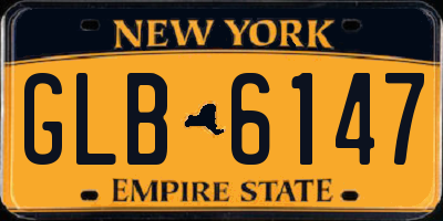 NY license plate GLB6147