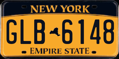 NY license plate GLB6148