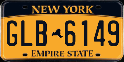 NY license plate GLB6149