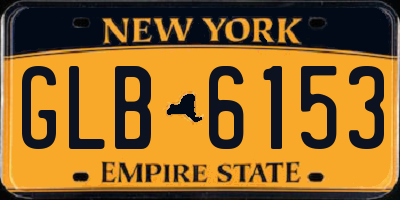 NY license plate GLB6153