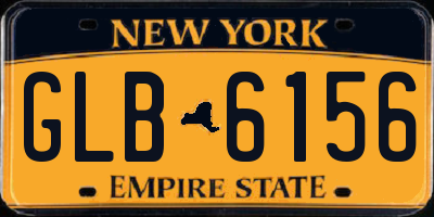NY license plate GLB6156