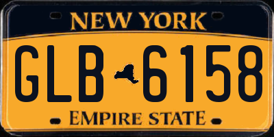 NY license plate GLB6158